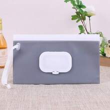 2 件婴儿便携式尿布袋、纸巾袋、婴儿湿巾分配器、可再填充湿巾架、可重复使用湿巾袋 - 彩色 - 查看 12