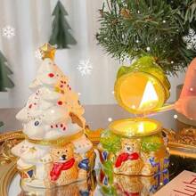 Christmas Bear Wishing Tree, Suitable As Decorative Ornament, Decorative Incense Burner, Christmas Decorative Candle Holder, Jewelry And Small Item Storage Box, Ideal As Christmas Or Birthday Gift For Friends And Partners