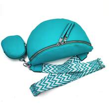 Stylish Waist Bag With An Additional Pouch And Adjustable Strap - Mint Green - View 2