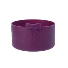 蝴蝶结保护硅胶靴，兼容 杯 20/30/40 盎司，适用于 Hydroflask 靴 12-24 盎司，更多底部 2.95 英寸的瓶子，适用于杯子配件靴（蓝色），返校用品