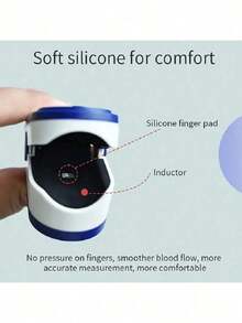 Oximetro Saturometro Pulsometro Pediátrico Para Adultos Monitor De Frecuencia Cardíaca, Oxímetro De Pulso Para El Hogar De Tipo Clip De Dedo Para La Detección De Oxígeno En La Sangre Y La Frecuencia Cardíaca (batería No Incluida) - 1PCS - Ver 4