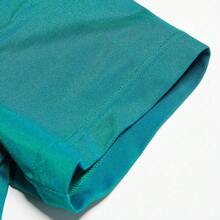 Adidas Áo crop top tay ngắn cổ bẻ thời trang dành cho nữ, IK7851, Mùa hè - màu xanh lá - Xem 3