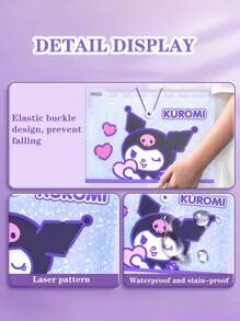 1pc Cartoon Sanrio Character File Folder, 8-Layer Large Capacity A4 Document Organizer, Elementary Student Paper Holder, Transparent Insert Page Data Bag, High-Quality Children File Folder - Multicolor - View 7