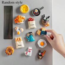 1pc/5pcs/7pcs/9pcs/11pcs/12pcs Food Fridge Magnets, Cute Decorative Magnets, Strong Resin Magnets For Kitchen, Home, Office - Multicolor - View 9