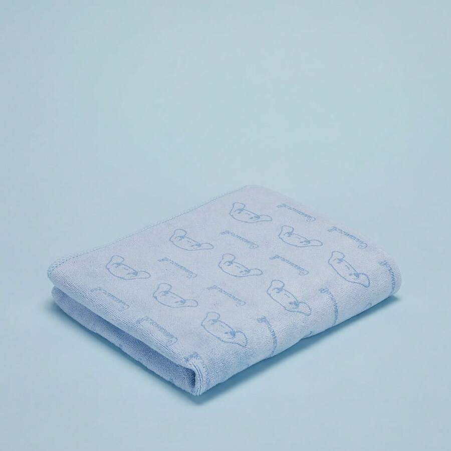 MINISO Sanrio Characters Cinnamoroll Microfiber Towel (Including My Melody, Cinnamoroll, Pompompurin): Made Of High - Quality Microfiber, Soft, Comfortable, And With Good Water Absorption.(1 PC) - Blue - View 1