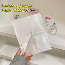 10pcs A5 Size Transparent Refill Pages, Durable PP Material, Suitable For Office Supplies, Business Cards And Photo Albums,For School Supplies,Back To School - As Shown In the Figure - View 19