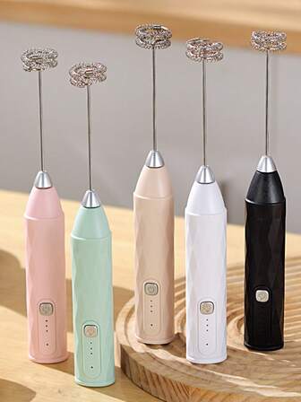 新款奶泡器、强力手持奶泡器、迷你奶泡器、咖啡搅拌器、适用于咖啡、拿铁、卡布奇诺、抹茶、热巧克力的不锈钢饮料搅拌机、便携式奶泡机、电动无线搅拌机迷你咖啡机