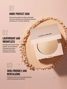 Laura Mercier 完美无瑕粉饼 #Translucent 7g / 0.24 盎司 | 轻盈持久的粉饼，打造自然亮泽的妆容 | 透明色调增强肤色，同时遮盖瑕疵 | 焕活肌肤，令肌肤一整天都呈现柔软哑光妆效 | 非常适合定妆、控制油光和缩小毛孔 | 提供完美无瑕的喷枪效果，不结块 | 非常适合全天补妆，保持清新柔滑的肤色 - Translucent - 查看 2