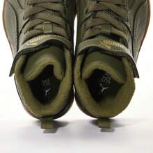 Puma Rebound Mid-Top Hook And Loop Lace-Up Sports Casual Shoes For Kids, Children Athletic Sneakers 38824402