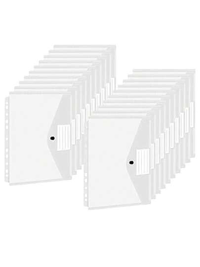 3pcs File Bag A4, Bag 20 High Quality Transparent File Wallet Plastic With Press Stud, Waterproof File Folder A4, Velac File Bag Transparent File Bag Thickened File Bag Waterproof Data Bag Student Papers Stationery Storage Bag, Suitable For Learning, Office Supplies,Savings Plan,Biweekly Savings Plan,10000 Savings Plan,Savings Strategy