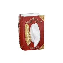 1 Stück kreative Buch-förmige Taschentuchbox für Zuhause, Papierhandtuchhalter für Wohnzimmer, Aufbewahrungsbox für das Büro