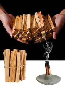 3/5/10pcs Natural Incense Sticks - Peruvian Wild Palo Santo, Stress Relief Ritual, Spiritual Relaxation | Home Air Purification, Space & Aura Cleansing, Natural Aromatherapy, Room Decor