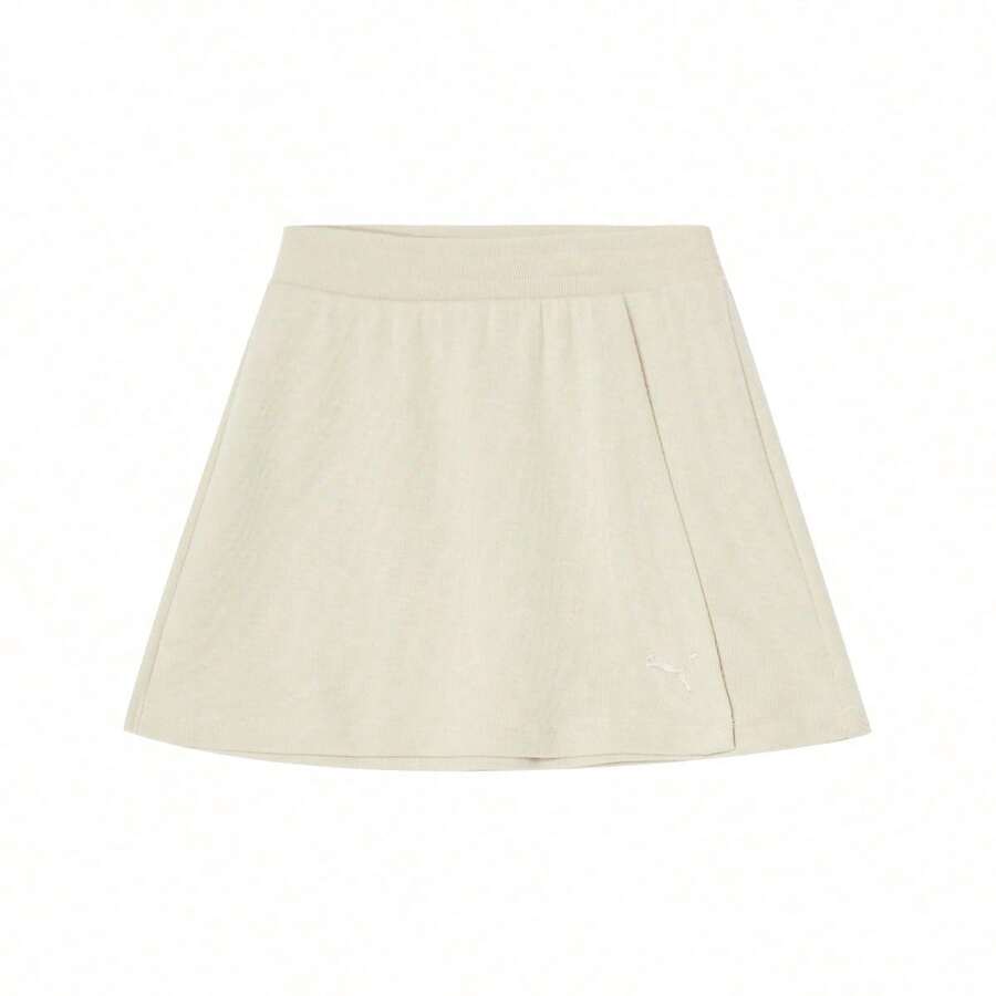 Puma Váy ngắn cotton đơn giản đa năng dành cho nữ - sỏi xám - Xem 1