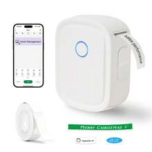 Thermal Label Maker Machine With Tape, L12/13  Portable Bluetooth Label Printer For Storage, Shipping, Barcode, Mailing, Office, Home, Organizing, Sticker Maker Mini Label Maker With Multiple Templates Label Maker Machine -  Bluetooth Wireless Sticker Printer, Pocket Sticker Maker With 1pc 12x40mm Tape, Inkless Printer For Ios & Android, Praticle Labeler & Gift For Home & Office Organization Bluetooth Label Maker Machine With Tape, Continuous Waterproof Label, Versatile App With 35 Fonts And 1k+ Icons, Inkless Labeler For Home, Kitchen, School, Office Organization - Beige - View 1