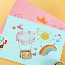 50 ورقة كرتون ملون A4 بوزن 180 جرام - 10 ألوان - كرتون ملون A4 للأعمال اليدوية - كرتون ملون A4 للطباعة - كرتون ملون A4 - أوراق A4 - لوح كرتون ملون