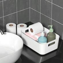 1/2/4/8/12PCS Plastic Storage Bins And Baskets, Stackable Desktop Storage Box Fruit Cosmetic Sundries Small Capacity Kitchen Organizer For Kitchen, Bathroom, Office, Under Sink Organizer - Multicolor - View 8