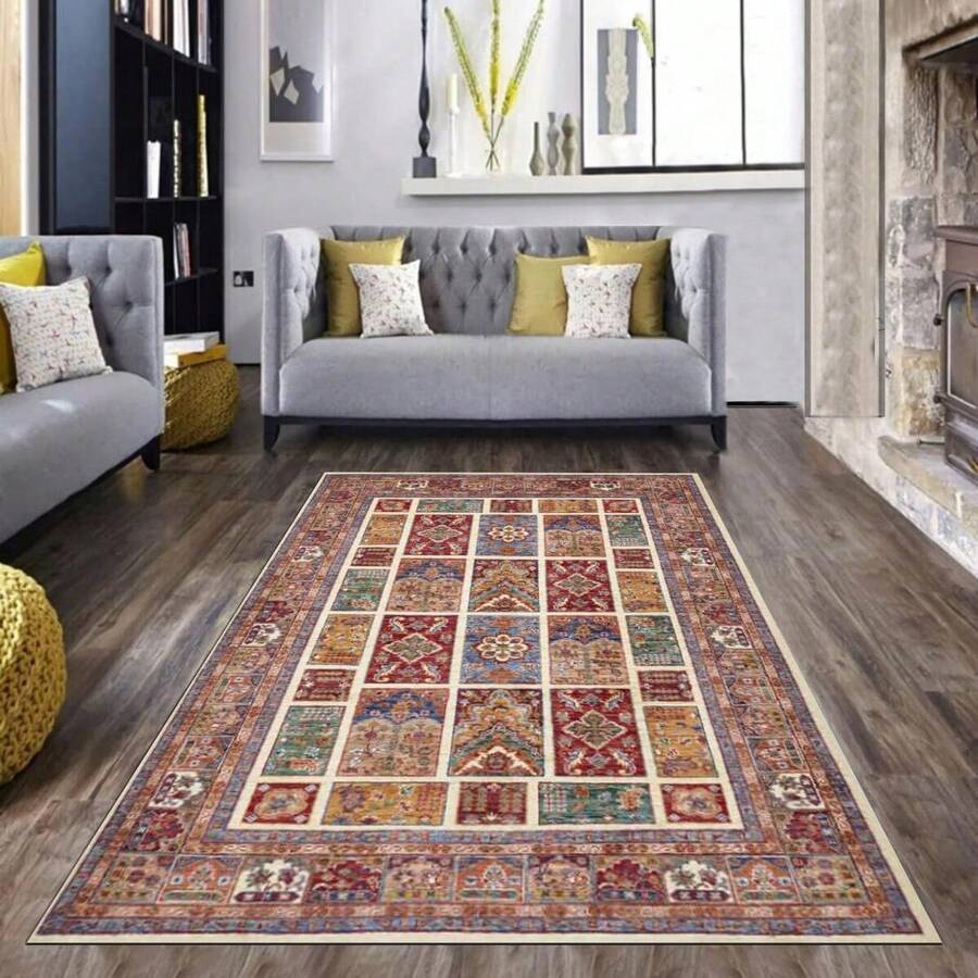 100% Polyester Rug | Multiple Sizes: 180x280, 160x230, 120x180, 100x300, 100x200, 80x300, 80x200, 80x150 Cm | Durable, Easy To Clean & Stylish Design | Made In Turkey - Cadet Blue - View 1