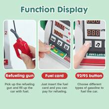 儿童加油站玩具，逼真汽车加油站礼品，早教玩具，亲子互动桌面教育玩具