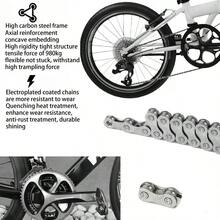 Cadena de bicicleta de montaña para ciclismo al aire libre, de 7/8/9/10/11/12 velocidades, para bicicleta de carretera, de color plateado