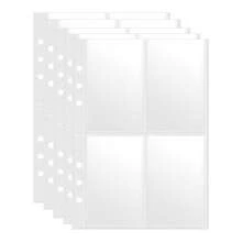 10pcs A5 Size Transparent Refill Pages, Durable PP Material, Suitable For Office Supplies, Business Cards And Photo Albums,For School Supplies,Back To School - As Shown In the Figure - View 3