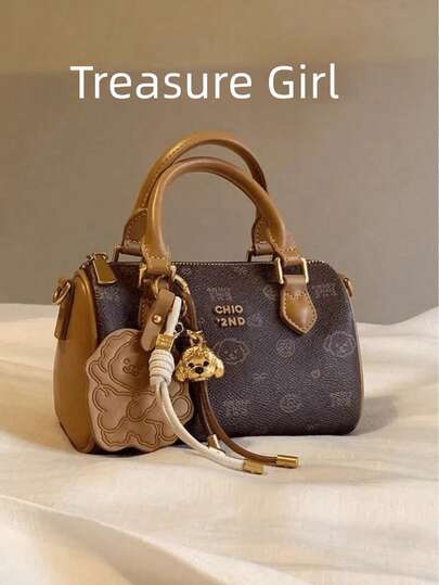 Mocha Half-Baked 女士手提包，2025 年新款，高端便携式小托特包、单肩包和斜挎包