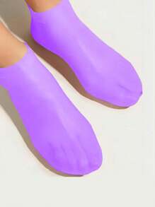 1/2 pares Juego de hidratación y alivio para manos y pies de silicona, hidratación intensiva, calcetines reutilizables de aloe vera, calcetines para spa nocturno, calcetines de gel antideslizante para talones, adecuados para mujeres y hombres con piel seca y pies ásperos, cuidado de los pies en casa, a usar con sus lociones y cremas favoritas