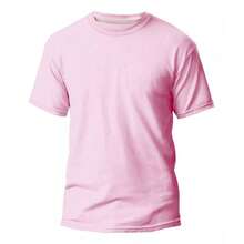 KIT 3 Basic Plain Men's T-Shirts 100% Cotton 30.1 - Baby Blue + Baby Pink + Pink - View 3