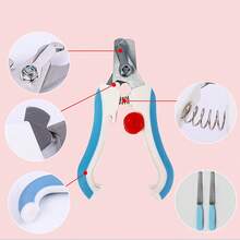 1pc Pet Nail Clippers, Stainless Steel Nail Trimmer For Dogs & Cats, Grooming & Cleaning Supplies (With Nail File)