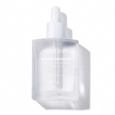 SAVILAND Press On Nails Nail Glue Remover Spray: 50ml Nail Polish Remover, Odorless Castor Oil VE, Without Acetone, Acrylic Fake Nail Glue False Gel Nails Quick Remover