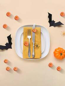 20 Pcs Classic Style Resin Pumpkins Mini Pumpkins Fake Pumpkins Artificial Pumpkins Thanksgiving Ornaments For Vase Filler DIY Crafts Fall Halloween Party Supplies Home Table Decorations