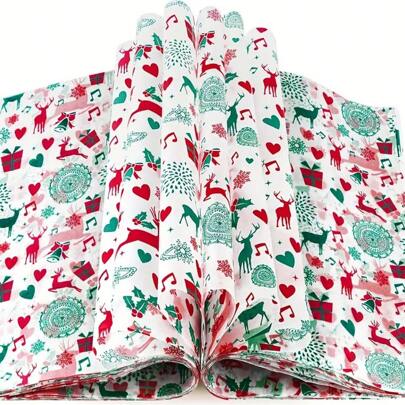 100pcs,Christmas Deer Oil-Proof Food Wrapping Paper, Multi-Purpose Food Basket Lining Paper, Suitable For All Occasions Such As Hamburgers, French Fries And Sandwiches, Perfect As Christmas Gifts For Friends And Family