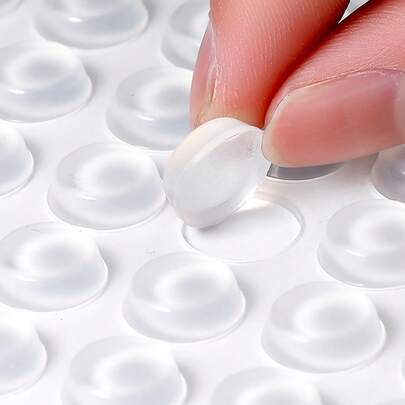 Silicone Cabinet Door Cushion, Self-Adhesive Impact Noise Shock Absorber Protector For Furniture, Cabinets, Cigar Boxes Industrial Hinge Drawer Lock Protector