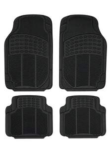 Car Floor Mats, Anti-Dirt, Thickened, Decorative Car Interior Floor Mats - Black - View 1