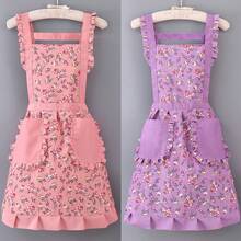 Aprons - [Two-pack] YouYang-pink+Gray - View 1