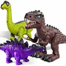 TEMI 3 Pack Electrical Walking Dinosaur Toys For Toddlers 2-4 3-5 Years With Sound And Light Up, Toddler Robot Dinosaur, Brachiosaurus, Stegosaurus Dinosaur Figures For Kids - 1 - View 9