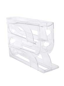 1 Peça Suporte para Ovos de Geladeira, Caixa de Armazenamento de Ovos de 3/4 Camadas, Suporte para Ovos de Geladeira, Caixa de Armazenamento de Ovos, Caixa de Ovos na Porta Lateral da Geladeira, Estrutura de Armazenamento de Ovos Rolante, Caixa de Ovos Anti-Queda, Organizador de Grande Capacidade, Suporte para Ovos Mantenedor de Frescor, Dispensador de Ovos Rolante Automático Economizador de Espaço, Suporte para Ovos Rolante Automático, Caixa de Armazenamento de Cozinha, Recipiente Mantenedor de Frescor