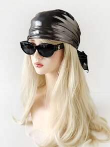 女式头巾 1 件装朋克嘻哈风格纯色发巾，复古辣妹多色头巾，完美搭配您的服装发饰秋季配饰秋冬女士头带度假装束发带女士 - 彩色 - 查看 3