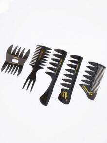 African Styling Comb Set, Professional Hairstyling Comb, Afro Pick Comb, Barber Comb, Wide Tooth Comb, Detangling Comb, Multi-Purpose Hair Comb For Dyeing, Styling And Scalp Relaxation, Unisex,Hair Brush,Slick Back Brush,Styling Brush,Curly Hair Brush,Edge Brush,Hair Comb,Brush Hair,Hair Brush Set,Comb Hair,Comb For Curls,Detangling Brush,Hair Brush For Women,Hair,Travel,Hair Products,Hair Tools,Hair Stuff,Barber,Barber Accessories,Barbershop,Hairdressing Equipment
