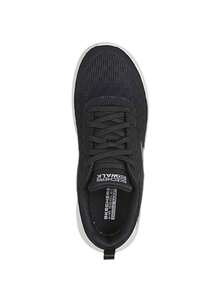 Skechers Go Walk Flex 124831-Bkw 女款黑白步行鞋 - 黑色 白色 - 查看 3