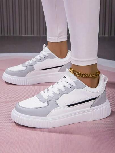 Unisex Casual Canvas Sneakers, Lightweight Couple Skateboard Shoes