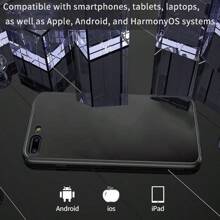 TWS True Wireless Bluetooth Earphones With Microphone, Smart Touch Control, Noise Cancellation, Low Latency, 20-Hour Super Long Battery Life, 180mAh Battery Capacity, Ergonomic Design, Automatic Pairing, Compatible With Android And IOS, Suitable For Music, Office, Calls, Fitness And Travel - A7 - View 6