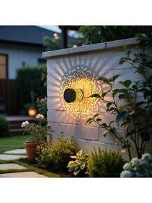 600mAh 太阳能户外花园灯，IP44 防水，家庭花园装饰楼梯通道墙壁栅栏装饰灯，婚礼派对节日氛围灯 - 彩色 - 查看 11