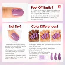 ROSALIND 24 PCS Gel Nail Polish Set-20 Colors Gel Polish Kit Base Coat Glossy Matte And Glitter Top Coat Nail Polish Set Dark Purple Orange Nail Art Polish Manicure Gifts With Box - 04 - 查看 9
