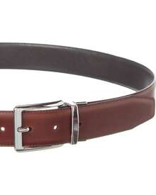Bruno Magli Luca Reversible Leather Belt - 黑色 - 查看 3
