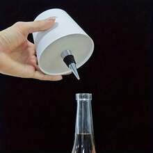 1pc Wine Bottle Lamp, Wireless Charging Touch Control 3-Color Dimmable Table Lamp, Bedroom Night Light, Suitable For Study/Dining Table/Bedroom/Bar, Ideal As Gift/Date/Dinner Atmosphere Light, Bedside Lamp, Modern Decor - one-size - View 10