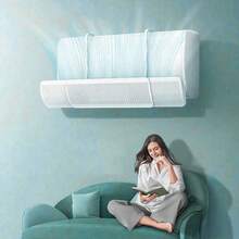 Deflector de aire acondicionado universal de instalación libre para las cuatro estaciones, ajustable y retráctil, para evitar la salida de aire soplado directamente, adecuado para aire caliente y frío