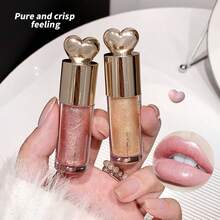1 件保湿闪亮闪亮唇彩，心形冰淇淋唇彩，光泽唇妆，多功能日常唇部化妆品 - 彩色 - 查看 12
