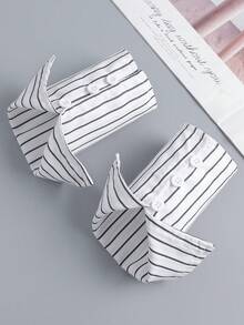 1 双黑白条纹衬衫袖口装饰袖秋季配饰