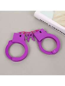 1pc Color Resin Material Handcuffs Set - Perfect For Outdoor Entertainment, Fun And Power Free, Carnival Party Atmosphere Toys - Multicolor - View 19