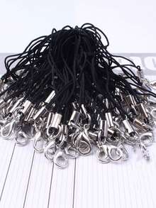 50pcs Mixed Color Pink & White Fresh Fashion Multi-Purpose Lanyards, Simple Practical Beaded Jewelry Making Supplies